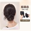Peruca Kony Aplique Coque Baixo com Presilha de Garra, Cabelo Realista, Coque Natural Fofo, Ferramenta de Penteado de Coque