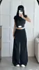 Pantalones de Traje Casual de Pierna Ancha con Pliegues y Caída, Diseño Retro Americano, Pantalones de Pierna Recta Adelgazantes de Personalidad Sueltos para Mujer, Cintura Baja