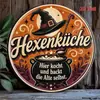 Navidad Estilo Americano Retro Lata Redonda Placa de Aluminio Pintura Señal Bar Granja Campo Flores Comercio Exterior Decorativo Señal para Colgar