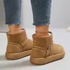 2026 Nuevos Zapatos de Algodón Peludo Invierno Transfronterizos Suela Gruesa Botas Cortas Cálidas Talla Grande Comercio Exterior Slip-on Botas de Nieve para Mujer En Stock
