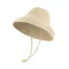 Fábrica de Sombrero de Pescador de Pana Sombrero de Sol de Ala Ancha al por Mayor Otoño e Invierno Unisex Casual Color Sólido Estilo Japonés Sombrero de Cubo Transfronterizo
