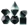 Venda Direta da Fábrica Conjunto de 7 Peças de Dados de Vidro Cinza Fosco para Dungeons and Dragons Dnd Dados de Cristal Multifacetados Divertidos