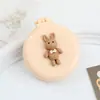 Peine Plegable con Airbag, Lindo Peine con Cojín de Aire para Niñas con Espejo, Mini Peine Masajeador Portátil para Niños, Peine de Peluquería
