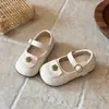 Sapatos de salto único para meninas, sapatos infantis de couro 2026, sola macia, nova moda de outono, sapatos de princesa estilosos e fofos