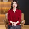 Suéter cárdigan de punto para mamá con cuello de solapa, estilo nuevo 2026, top de moda de otoño, corte holgado, adelgazante, suéter versátil