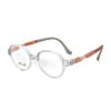 Armazón de Gafas Retro Tr90 de Silicona para Niños y Estudiantes con Varillas Antideslizantes Ajustables, Venta al por Mayor desde la Tienda de Fábrica de Gafas de Danyang