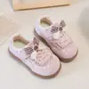 Zapatos de Encaje Arkham para Niñas 2026 Otoño Nuevo Estilo Zapatos Infantiles de Suela Suave Cómodos Zapatos Planos Pequeños para Niños Medianos y Mayores Zapatos Individuales con Moño