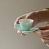 Taza de Té Corazón de Pollo con Esmalte de Color Hecho a Mano, Set de Té Kung Fu, Taza para Cata de Té, Porcelana Blanca Delgada, Taza Maestra, Taza Individual, Hogar Simple