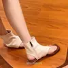 Sandalias de tiras romanas 2026 verano para mujer, tacón de cuña, muy populares, estilo retro desértico, extremadamente estilosas y perfectas con faldas, sandalias cortas