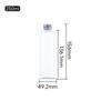 Garrafa Plástica Transparente Personalizada 100ml200ml500ml com Tampa Selada Tampa de Alumínio Líquido Sub-Garrafa Frasco de Amostra