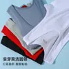 Atacado do Fabricante Camiseta Regata Vermelha 100% Algodão Masculina Camiseta Íntima Camada Base Esportiva Estilo Básico Versátil Camiseta Regata Justa
