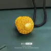 Tienda de oro con filigrana de oro de arena vietnamita colgante de calabaza de la suerte collar de calabaza grande de la suerte colgante de cuerda negra joyería