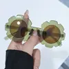 Óculos de Sol de Girassol da Moda para Crianças Nova Cor Transfronteiriços Fofos para Bebê Formato Côncavo Óculos de Sol Anti-UV