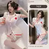 Lencería Sexy, Coqueteo, Deseo Puro, Enfermera Linda, Sirvienta, Atuendo de Chica Hot, Juego de Rol, Uniforme Calado, Pijama Sedcutor
