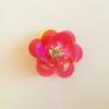 Parche de Flor de Lentejuelas Hecho a Mano DIY Lentejuelas Flor con Cuentas Adhesivo de Tela Accesorios