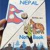Bloco de Notas de Papelão Luo Artesanal Nepalês Pequeno Fresco Conveniente Aba Bolso Calças Caderno Presente Ecologicamente Correto