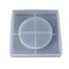 Molde para Cenicero de Resina de Cristal DIY Amapola Nuevo Molde Cuadrado para Cenicero Molde para Cenicero de Superficie de Espejo