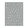 Redanco Novo Avião 3D Ins Popular Adesivos de Unha Hot Stamping Asas de Borboleta Prateadas Adesivos de Unha Dh-925