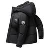 Chaqueta con capucha y cremallera de invierno nueva para hombre de Alibaba, moda casual, con estampado, engrosada, cálida, chaqueta de plumón en stock