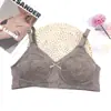Sujetador de Talla Grande de Comercio Exterior en Stock Fino Sin Relleno Sin Aros Ropa Interior para Mujer Pecho Grande Recogido Pequeño Sujetador Anticaída