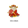 Insignia de Cinco Bendiciones Estilo Chino de Dibujos Animados Broche Festivo Dios de la Riqueza Fu Lu Shou Disfraz de Año Nuevo Wen Chuang Decoración de Bolsa de Buena Suerte