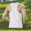 Chal Deportivo Casual de Secado Rápido para Hombre, Entrenamiento de Running, Camiseta sin Mangas de Color Sólido, Chal de Cuello Redondo, Estilo Delgado para Maratón, Ropa para Hombre
