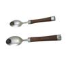 Vajilla con mango de plástico imitación madera, vajilla occidental, cuchillo, tenedor, cuchara, vajilla de regalo exportada a Europa, América, Japón y Corea del Sur