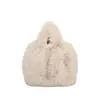 Bolsa Peluda Nueva de Otoño para Mujer 2025 Gran Capacidad Bolso de Hombro Cruzado para Mujer Bolso de Mano Tote Bolso Pequeño de Moda