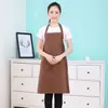 Avental estilo celebridade impressão de logotipo personalizado para restaurante de milk tea e café avental de trabalho para catering avental de cintura roupa de trabalho feminina
