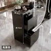 Gabinete de Herramientas para Barbería, Gabinete de Herramientas de Acero Inoxidable Montado en Pared para Salones de Peluquería, Almacenamiento con Cajones y Estante para Secadora