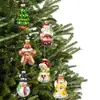 Decorações de Natal Transfronteiriças Bola Transparente Pintada Pingente de Natal Bola de Natal Pingente de Árvore de Natal