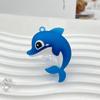 Chaveiro criativo de gelatina pequeno golfinho pingente de boneca chaveiro de animal marinho pingente de boneca de vida marinha