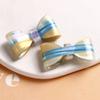 Zhen Tu Hielo Transparente Iridiscente Brillo Acetato Bicolor Lazo DIY Accesorio para el Cabello Pasador Parche Decoración Accesorios para Mujer Venta al por Mayor