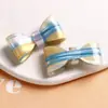Acetato Brillante Iridiscente Transparente de Hielo Lazo Bicolor Accesorio para el Cabello DIY Pasador Parche Decoración Pasador para el Cabello de Mujer