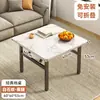 Mesa Plegable para Uso en Casa, Mesa de Comedor para Apartamento Pequeño, Portátil para Viviendas de Alquiler, Mesa de Comedor Cuadrada, Mesa de Comedor Sencilla