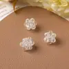 Estilo Coreano Cristal Transparente Contas Feito à Mão Bola Estéreo Brinco DIY Brincos Pulseira Feminina Fivela de Cadarço Acessórios Pingente