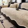 Cojín de sofá de forma irregular estilo vintage, tela para funda de sofá, cojín de asiento fijo antideslizante para sofás de línea recta de cuero, chenilla, adecuado para todas las estaciones