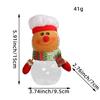 Suministros decorativos navideños, tarro de dulces transparente para Nochebuena, caja de regalo para ancianos, muñeco de nieve y ciervo para novias y niños.