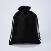 Bolsas de Linho Prontas com Cordão para Embalagem de Joias à Prova de Pó, Sacos de Linho com Cordão para Presentes de Natal, Sacos de Linho com Logotipo Personalizado