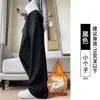 Pantalones deportivos grises de pierna ancha, corte slim, para mujer, nuevo estilo otoño 2026, pantalones de chándal holgados casuales de pierna recta, con caída, para personas petite