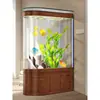 Nuevo Gabinete de Entrada Pantalla Divisoria para Acuario Sala de Estar Gabinete para Zapatos Integrado con Gabinetes Acuario para el Hogar