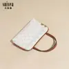 Nova Moda 2025 Design de Nicho Bolsa de Mão Portátil Estampa Floral Antiga Moda Feminina Versátil Armazenamento Bolsa de Viagem