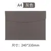 Bolsa de Documentos de Cuero A4 Transfronteriza Bolsa de Archivos para Oficina de Negocios Bolsa de Información Almacenamiento de Gran Capacidad Bolsa para Documentos Logo Personalizado