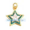 M13 J16 Pingente Colorido Gota de Óleo Novo Estilo Gota d'Água Oval Pentagrama Retangular Pingente Geométrico