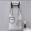 Nuevo delantal transparente impermeable resistente al desgaste lavable para cocina casera a prueba de aceite delantal de cintura ropa de trabajo para catering de mariscos