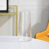 Vaso pequeno de vidro transparente colorido galvanizado simples moderno, fresco, trapezoidal, sala de estar, ornamentos criativos coloridos nutritivos de água