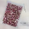Polvo de Cristal Diamantes para Uñas de Fondo Plano Venta al por Mayor 1440 Rosa Flor de Cerezo Corazón Torcido Cubo de Azúcar Gota de Agua Diamantes para Uñas de Forma Especial