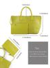 Bolso Tejido a Mano para Mujer, Bolso de Gran Capacidad Madre-Hija, Bolso de Mano, Bolso Casual, Estilo Europeo y Americano, Bandolera de un Solo Hombro, Versátil