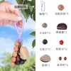 Carrillón de Viento de Cáscara de Fruta Natural Llavero Tejido a Mano Colgante para Teléfono Mochila Artística Adorno de Campanilla Pequeña Linda Personalizado