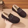Mocasines de Invierno 2026 Estilo Nuevo para Maternidad, Suela Suave Antideslizante, Cálidos, para Pies Anchos, Cómodos sin Cordones con Forro de Felpa y Suelas Engrosadas